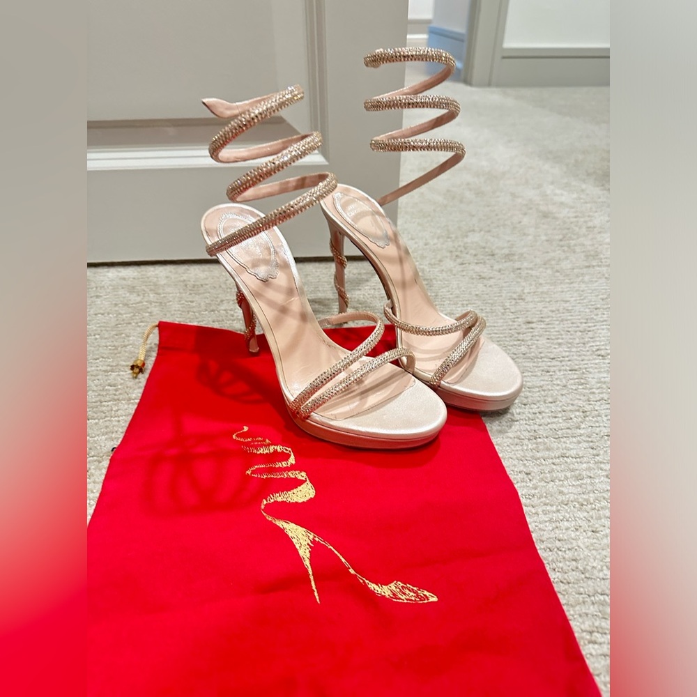Rene Caovilla Margot 120mm crystal-embellished sandals 38